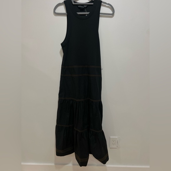 Veronica beard austyn belted dress pima cotton (belt not included) excellent - Picture 3 of 9